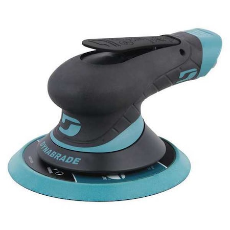 Air Orbital Sander, 6 in Disc Dia, Palm