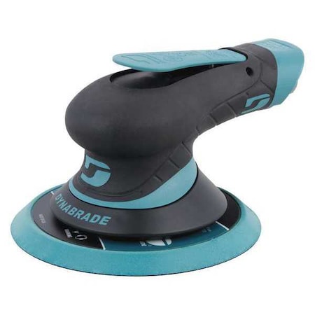 Air Orbital Sander, 6 in Disc Dia, Palm