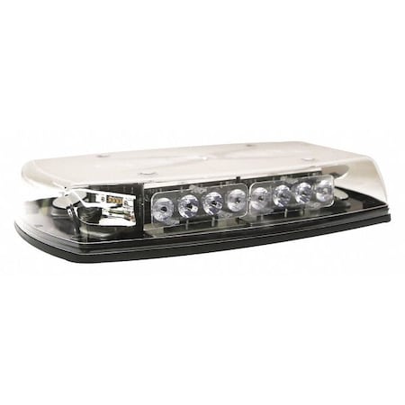 Mini Lightbar, LED, Amber/Clear, 15" L