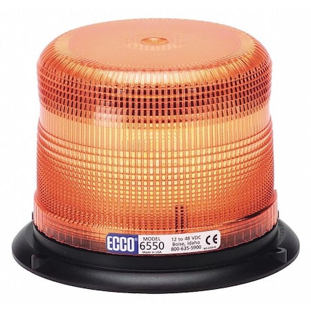 Strobe Beacon,Amber,5" H