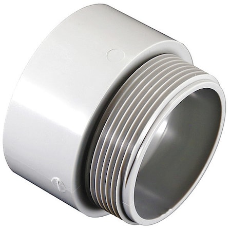 Conduit Fitting Adapter, 3 in, Threaded, PVC, PVC Coated