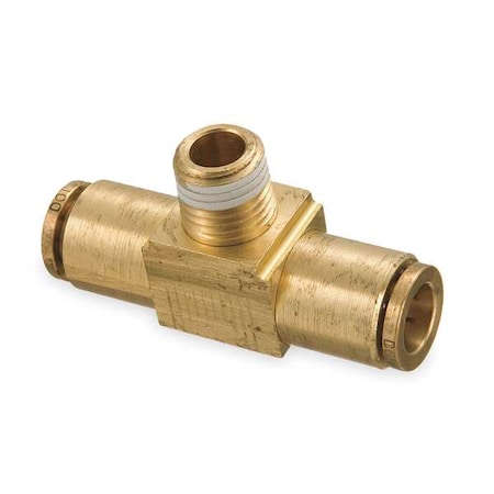 Tee, Push-Fit 3/8", 3/8", MNPT 3/8"