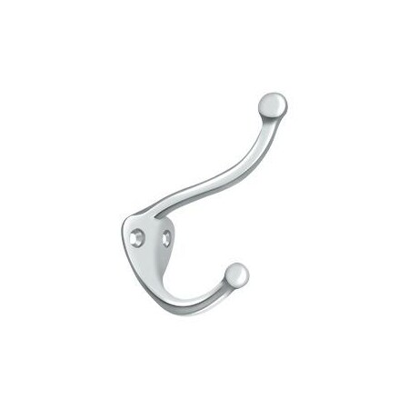 Coat & Hat Hook Bright Chrome