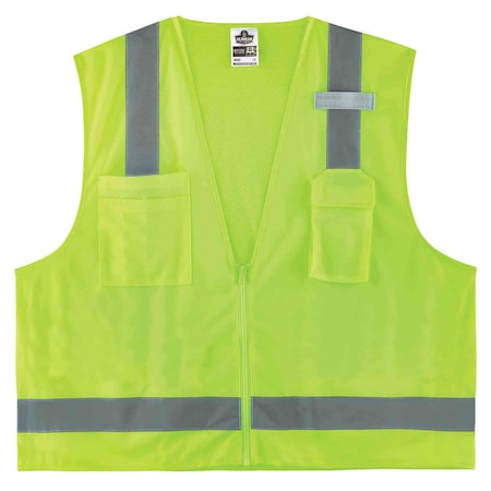 Economy Surveyors Vest,Lime,S/M