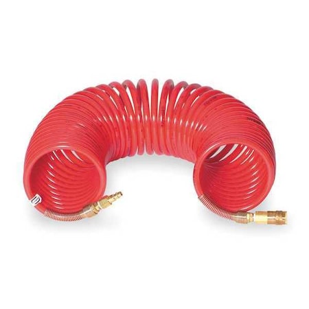 Coiled Airline Hose,50 ft. L,Nylon