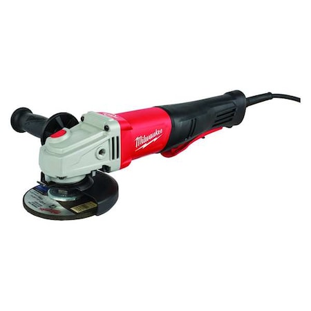 11 Amp 4-1/2" / 5" Braking Small Angle Grinder Paddle No-lock