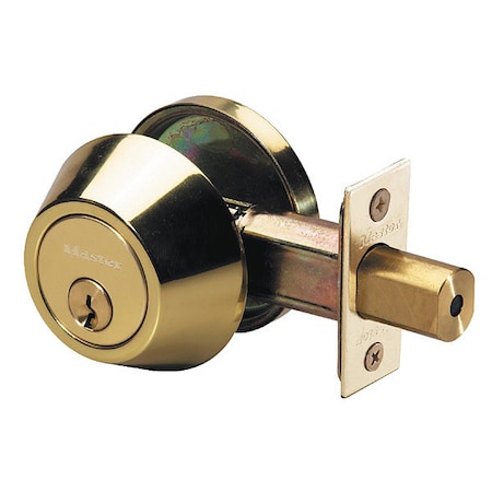 Deadbolt,Polished Brass,Single Cylinder