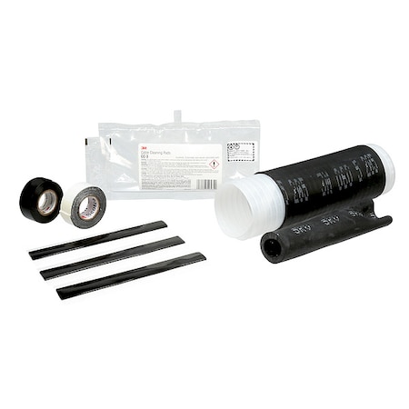 Splice Kit, 1/0 AWG Max, Black, EPDM Rubber Insulation, 8,000 V