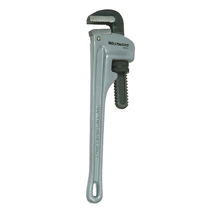 10 in L 1 1/2 in Cap. Aluminum Straight Pipe Wrench