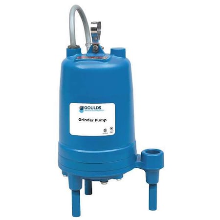 Grinder Pump,2 HP,230 Volt,15 Amps