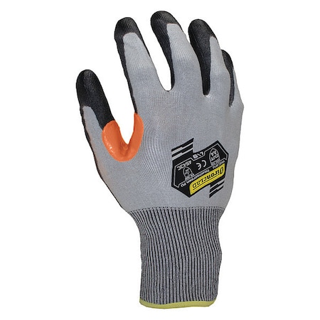 Cut-Resistant Coated Gloves, Cut Level A4 ,Dipped ,Polyurethane ,Smooth ,2XL 1 PR