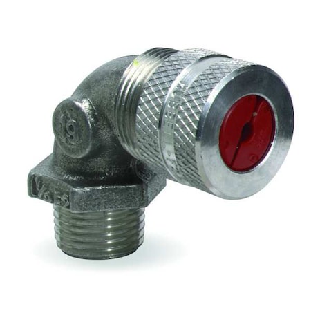 Liquid Tight Connector,3/4in.,90 deg,Brn