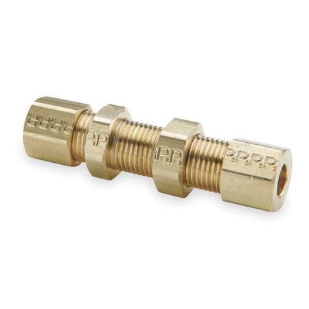 3/8" Compression Brass Bulkhead Union 10PK