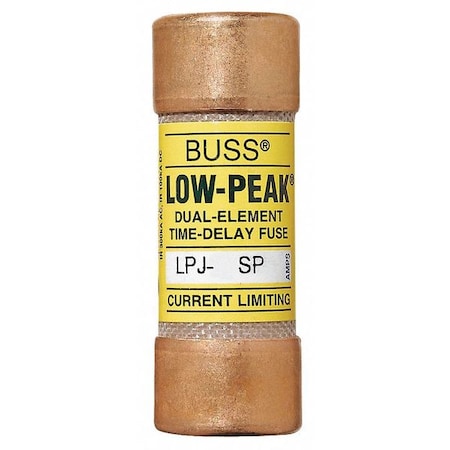 UL Class Fuse, J Class, Time-Delay, 2.50A, 600V AC, Non-Indicating
