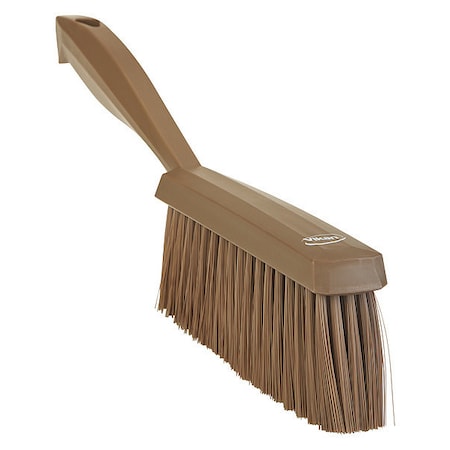 1 19/32 in W Bench Brush, Soft, 6 3/4 in L Handle, 7 in L Brush, Brown, Polypropylene