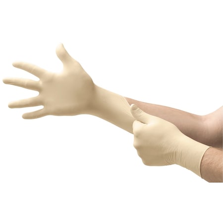 Microflex MF-300 Exam Gloves, 6.3 mil, Natural Rubber Latex, Powder-Free, 2XL (10), Natural, PK90
