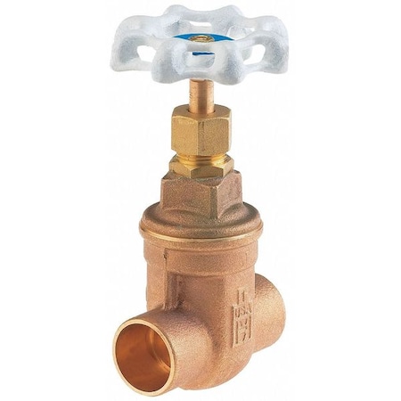 Gate Valve,3/4 In.,Solder,Bronze