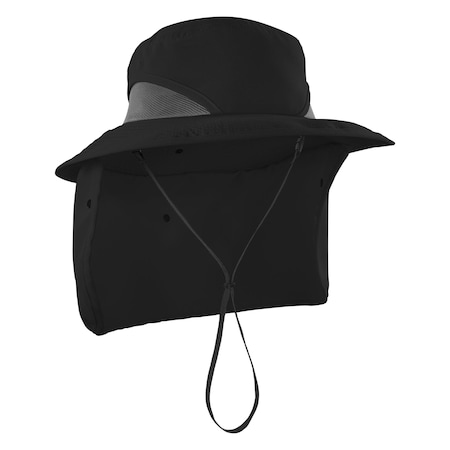 L/XL Black Ranger Hat - Neck Shade