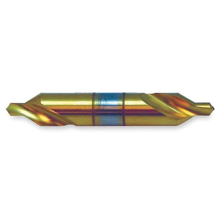 Drill/Countersink Bit,90 Deg,No 2,HSS,TiN