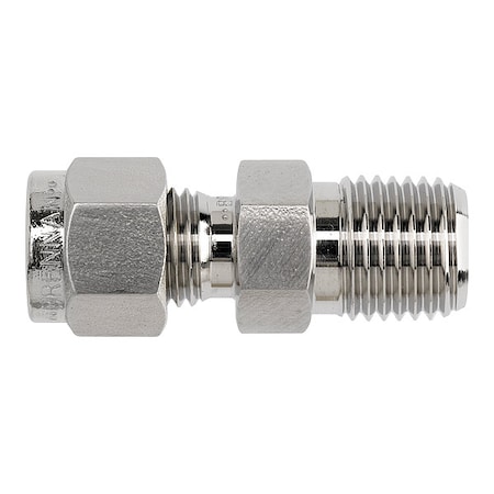 Elbow, SS, Comp. 1/2 in, MNPT 3/8 in