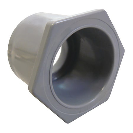Conduit Fitting Reducer, 1-1/4 in x 1 in, Glue, PVC, Plain, Red