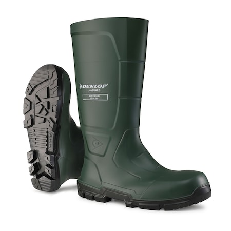 Rubber Boot, 12D, Knee, Green, PR