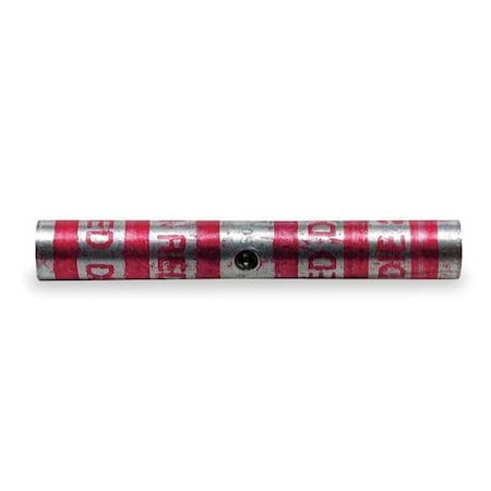 Crimp Wire Connector, 8 AWG Max, Red, None Insulation, 35 kV