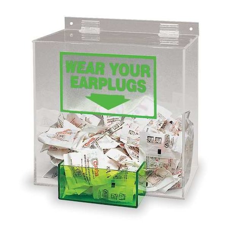 Ear Plug Dispenser,Univ,Holds 200 PR
