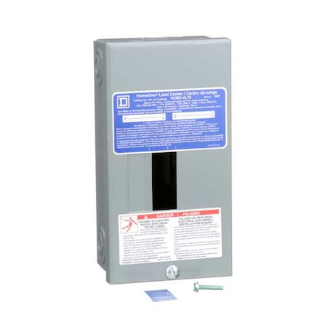 Load Center, 2 Spaces, 70A Amps, 120/240V AC