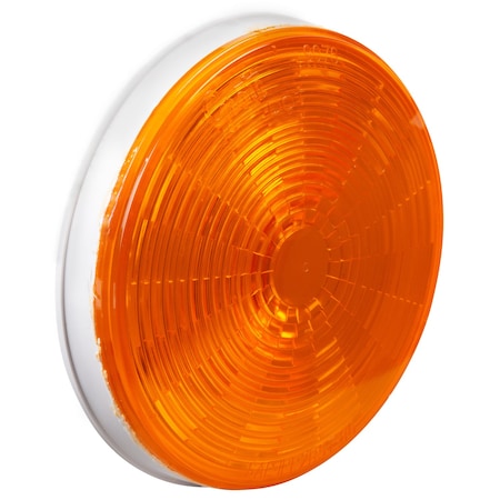 Stop/Tail/Trn Lamp,LED,Dia 4-5/16 In,Ylw