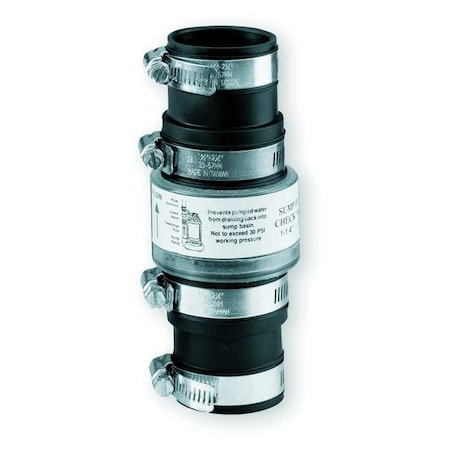 1-1/4" or 1-1/2" Slip Union TPR Check Valve