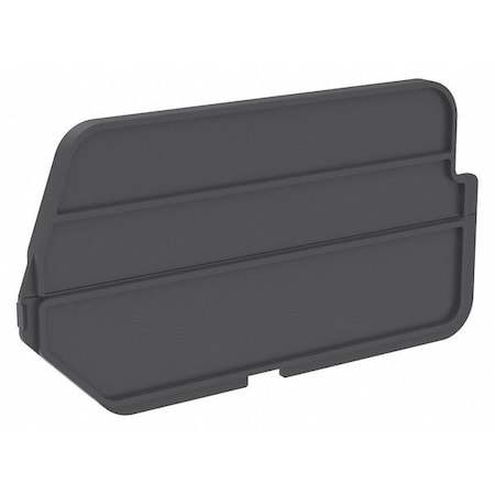 Bin Divider, Plastic, Black, 14 in L x 6-3/4 in H, PK 6