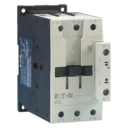 IEC Magnetic Contactor, No Auxiliary Contacts, 208V AC, 3 P, Non-Reversing, Screw