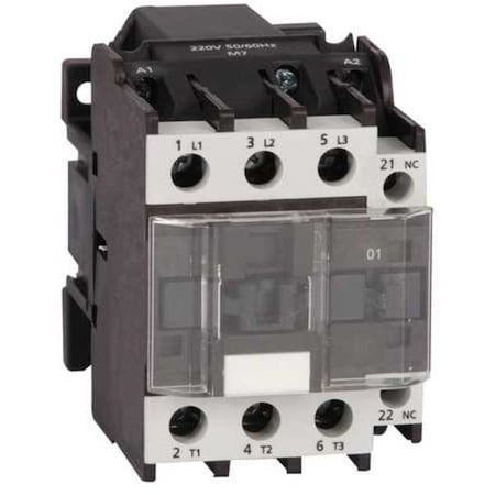 IEC Magnetic Contactor, 1NO, 240V AC, 3 P, Non-Reversing, Screw