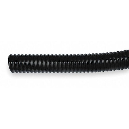 Liquid-Tight Flex Plastic Conduit, 1-1/4 in Trade Size, 100 ft, 5 in Bend, PVC, Black