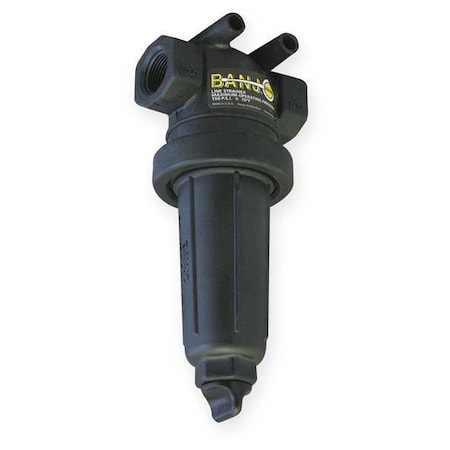 T-Line Stainer,3/4",FNPT,50 Mesh,Black