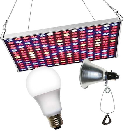 LED Grow Panel & Clamp On LED Full 5 Spectrum Grow Light Kit