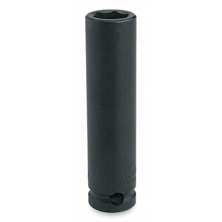 1/2 in Drive Impact Socket Deep Socket, black oxide, Steel,7/8 in