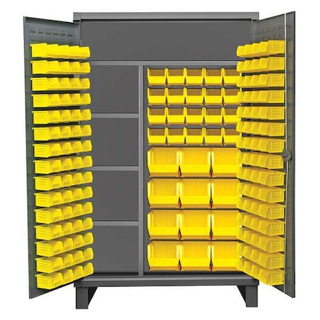 Super Duty Bin Cabinet, 48 in W, 78 in H, 24" D, 156 Bins