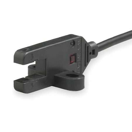 Through-Beam Photoelectric Sensor, Bare Wire, Right Angle, T-Slot, Dark On, PNP