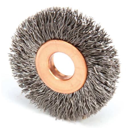 Crimped Wire Wheel Wire Brush, Arbor, 1-1/2"