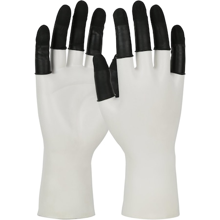 Finger Cots, Black, Latex, S, PK720