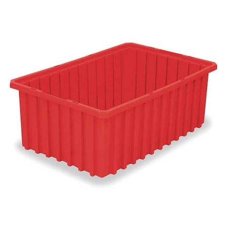 Industrial Grade Polymer, Divider Box, Red, 22 3/8 in L, 8 in H