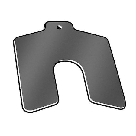 Slotted Shim with Tab A-2"x2", 0.0020" Thickness, Pk20