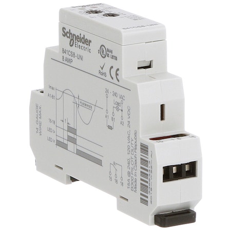 Current Sensing Relay,0.8to8A,24to240VAC