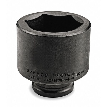 3/4 in Drive Impact Socket 1 15/16 in Size 6 pt Standard Depth, Black Oxide