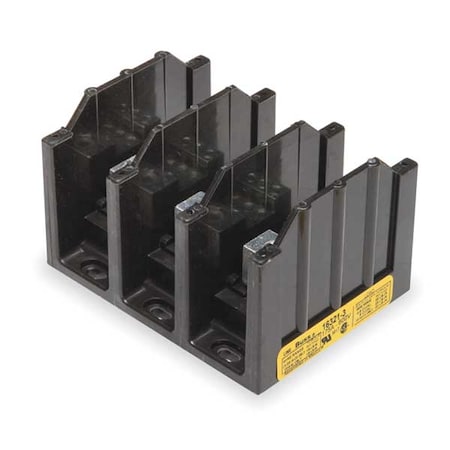 Power Distribution Block, Open, 3 Pole, 420 A Copper, 600 V AC/DC