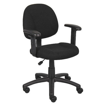 B316 Posture Deluxe Office Task Chair, 25 in W 25" L 40" H, Adjustable, Tweed Seat