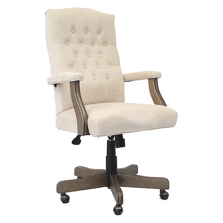 Executive Champagne Velvet With Driftwood Finish Frame