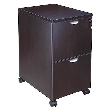 Mobile Pedestal,File/File Mocha,16"x22"x29.5"H